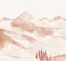 Papier peint montagne chaine des Aravis - Muralconcept