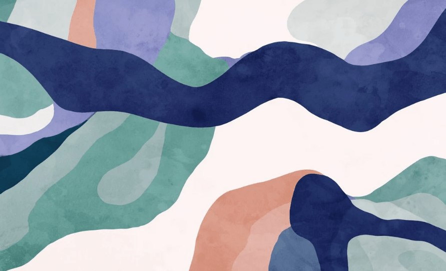 Papier peint abstrait ondulation, XXL, tendance