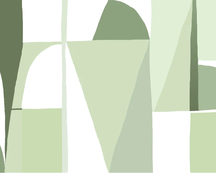 Carta da parati Memphis stile verde