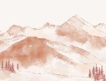 Carta da parati catena montuosa degli Aravis