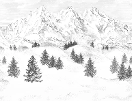 Papier peint Aiguilles d'Arves, XXL, tendance