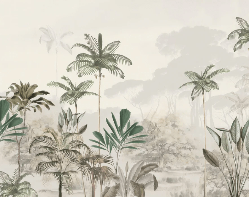 Papier peint panoramique jungle eden vert, XXL, tendance