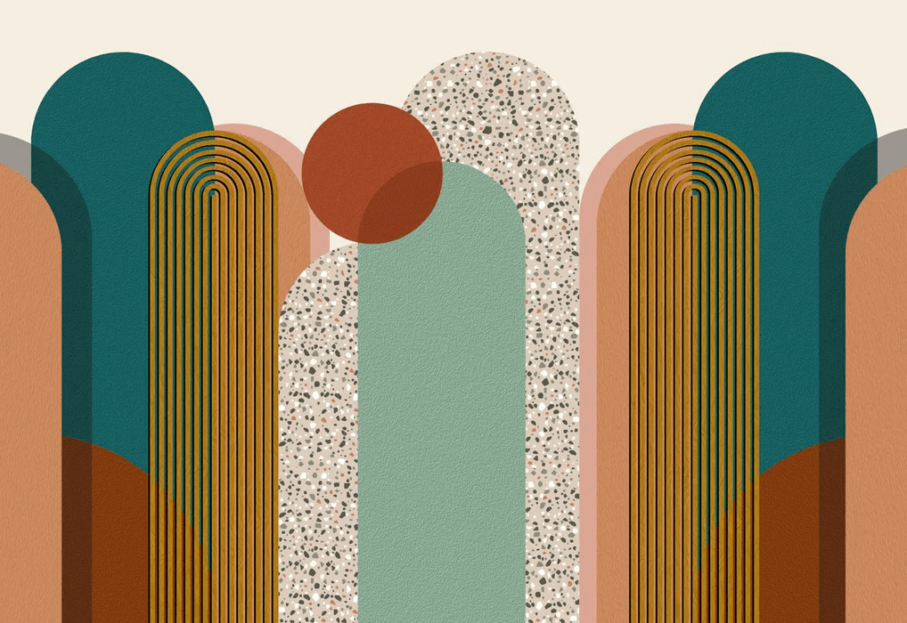 Carta da parati Art pop decorativa grafica di tendenza