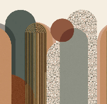 Carta da parati per ufficio Art Déco grafica di tendenza