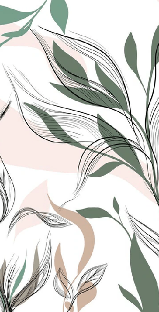 Papier peint panoramique fleur graphique