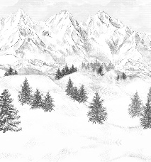 Papier peint montagne sommets de Chamonix