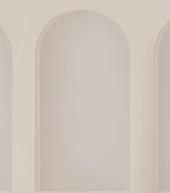 Papier peint panoramique arche beige, XXL, tendance