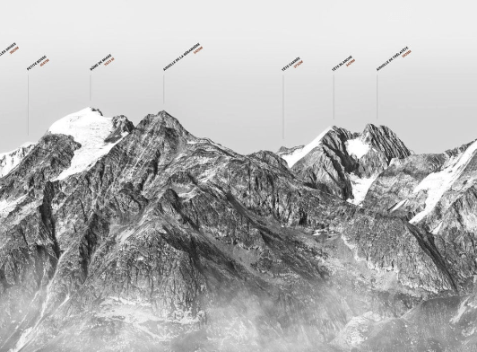 Carta da parati montagna cupola alpina