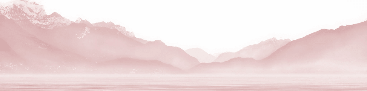Papier peint Annecy et son lac paisible rouge - Muralconcept