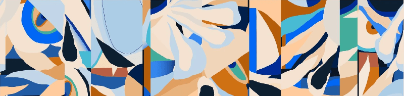 Papier peint abstrait vibrant, XXL, tendance