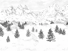 Papier peint Aiguilles d'Arves - Muralconcept