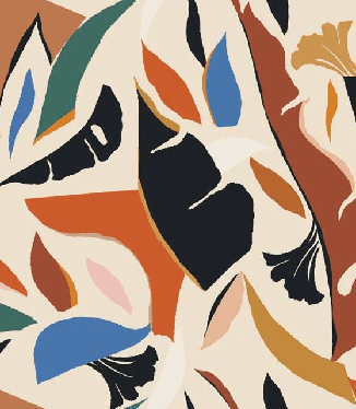 Papier peint contemporain végétal - Muralconcept