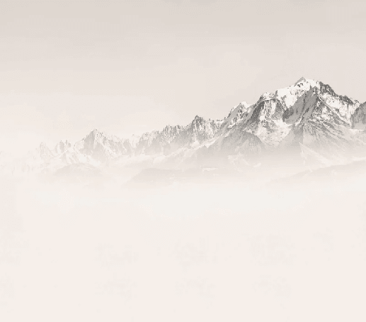 Papier peint Mont Blanc dans la brume sépia - Muralconcept
