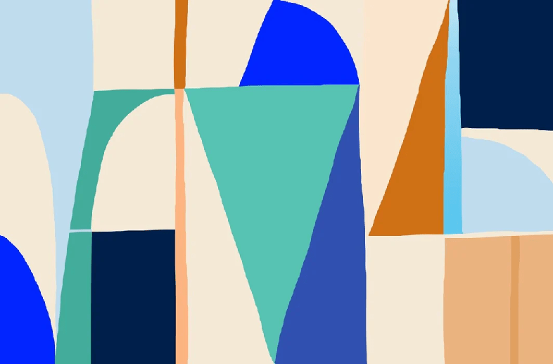 Carta da parati in stile Memphis vivace