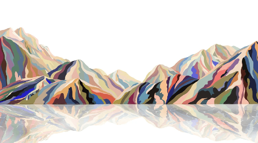 Papier peint Annecy arty color - Muralconcept