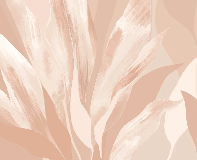 Carta da parati con motivi floreali color nude