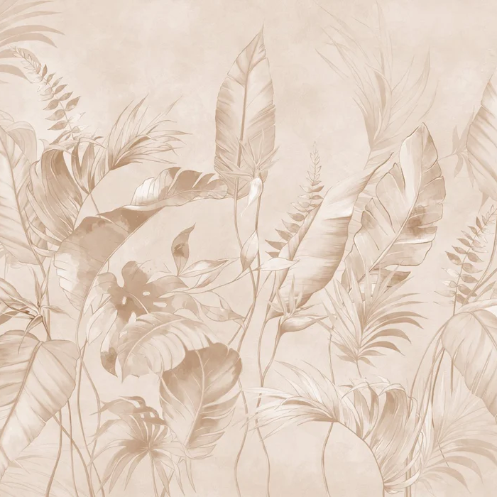 Elegante Tapete Puderdschungel