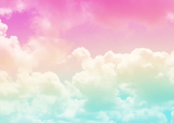 Papier peint nuage rose et bleu tendance, XXL, tendance