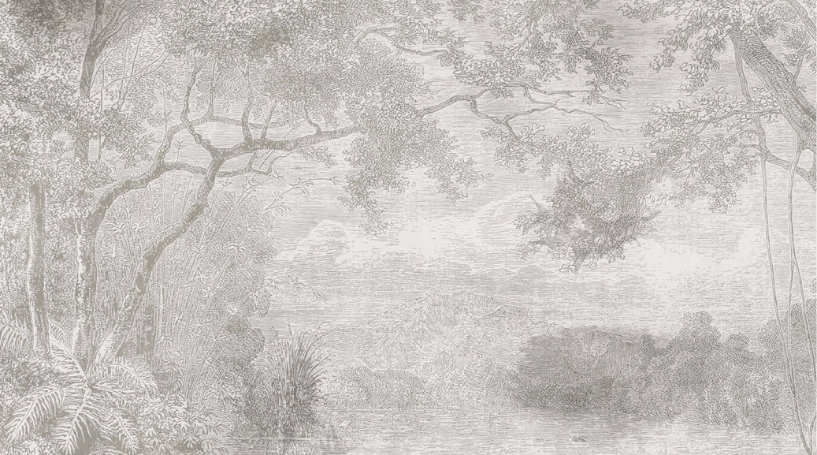 Papier peint panoramique paysage de campagne, XXL, tendance