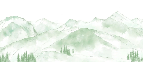 Carta da parati montagna catena degli Aravis verde chiaro