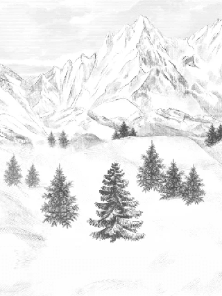 Papier peint Aiguilles d'Arves - Muralconcept