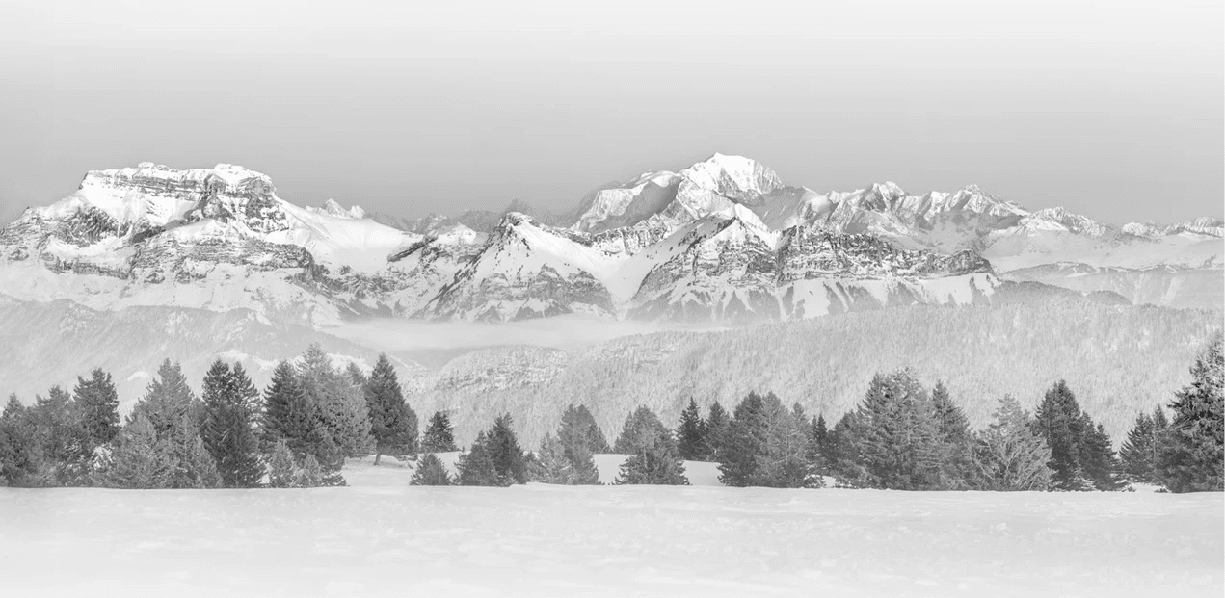 Papier peint photo - La Tournette et au delà - Muralconcept