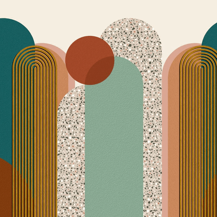 Carta da parati Art pop decorativa grafica di tendenza