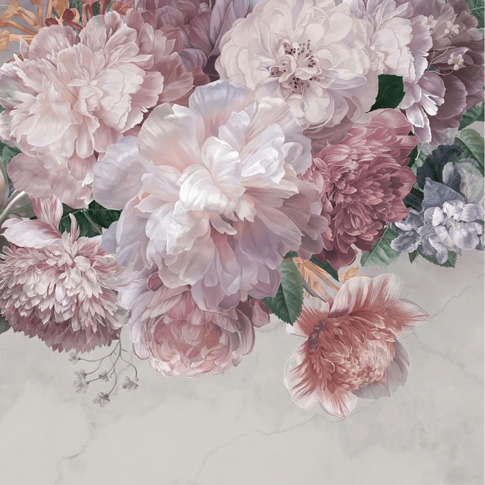 Papier peint panoramique pivoines - Muralconcept