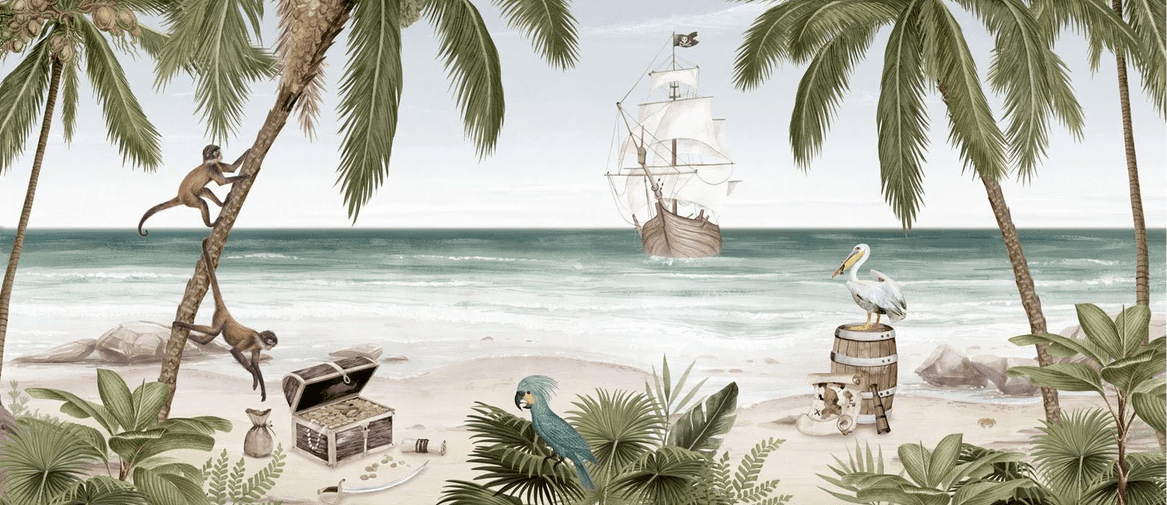 Papier peint la baie aux pirates - Muralconcept