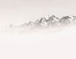 Papier peint matin brumeux Mont Blanc - Muralconcept