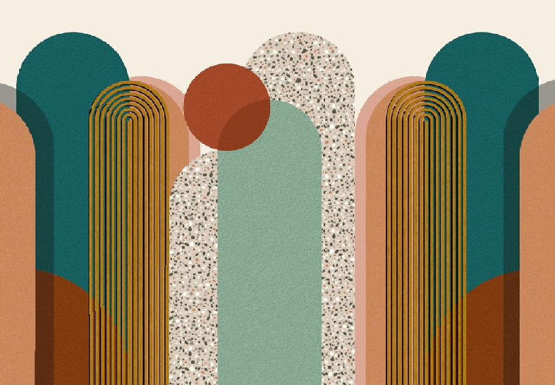 Papier peint Art pop déco graphique tendance - Muralconcept