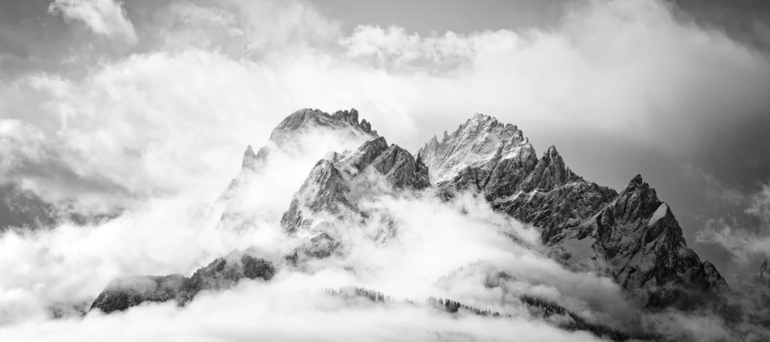 Papier peint panoramique pic Dolomites - Muralconcept