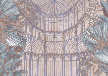 Papier peint verrière végétale - Muralconcept