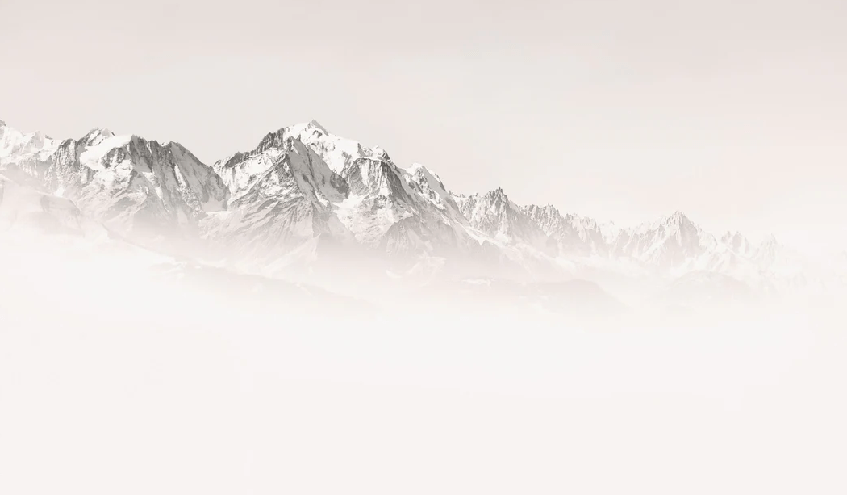 Papier peint matin brumeux Mont Blanc - Muralconcept