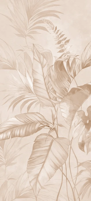 Papier peint élégante jungle poudrée