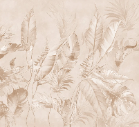 Papier peint élégante jungle poudrée