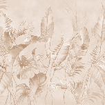 Papier peint élégante jungle poudrée