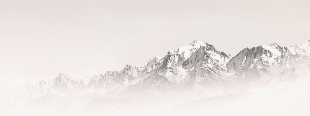 Papier peint matin brumeux Mont Blanc - Muralconcept
