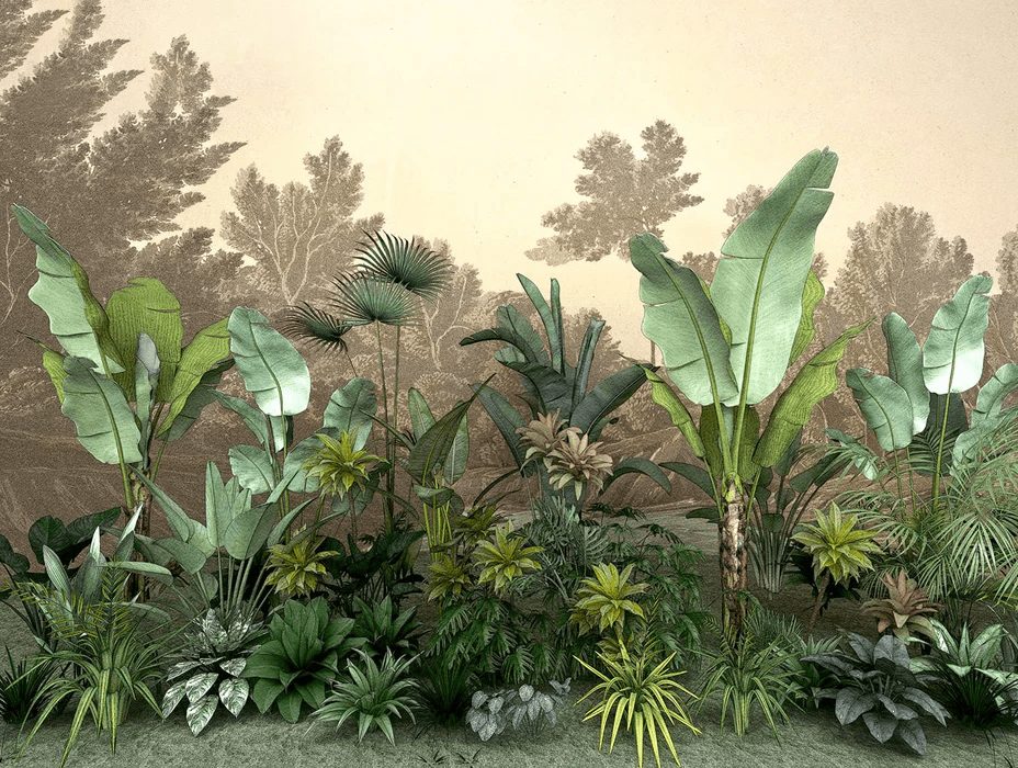 Carta da parati Jungle tendenza indonesiana