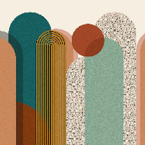 Carta da parati Art pop decorativa grafica di tendenza