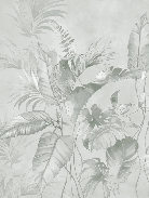 Papier peint élégante jungle sauge