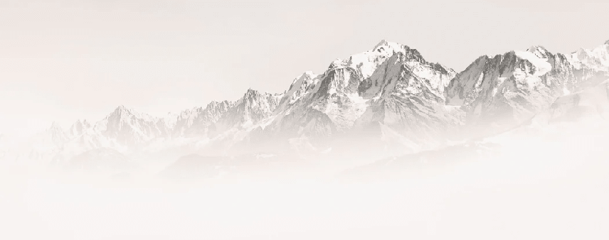 Papier peint matin brumeux Mont Blanc - Muralconcept
