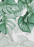 Carta da parati Large Leaf & Scandinave