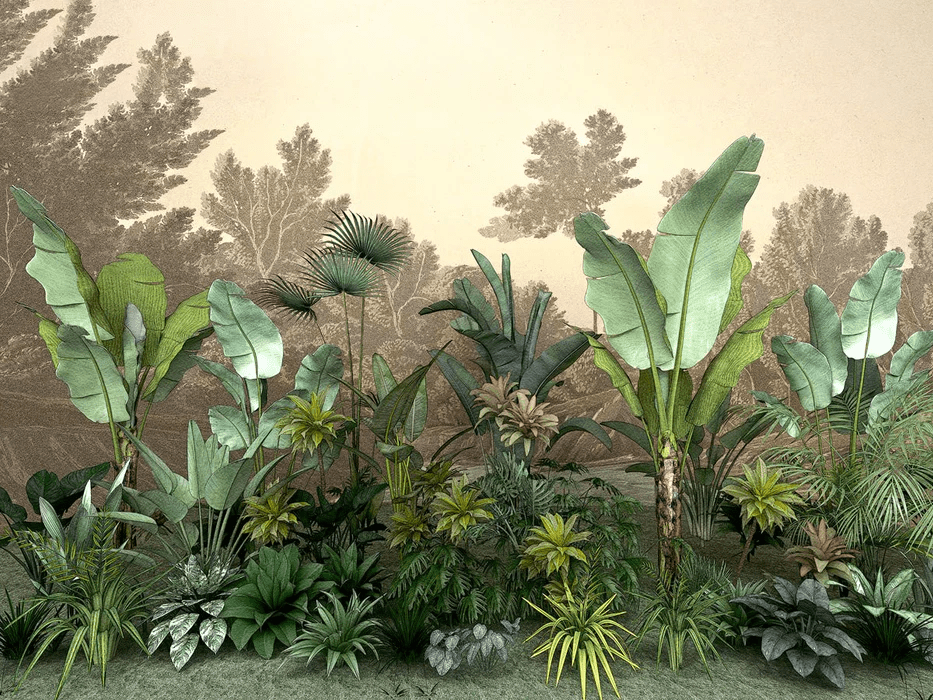 Papier peint Jungle tendance indonésia - Muralconcept