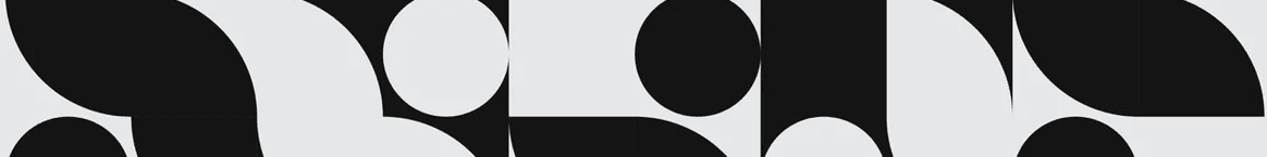 Modern black and white shape wallpaper - Muralconcept