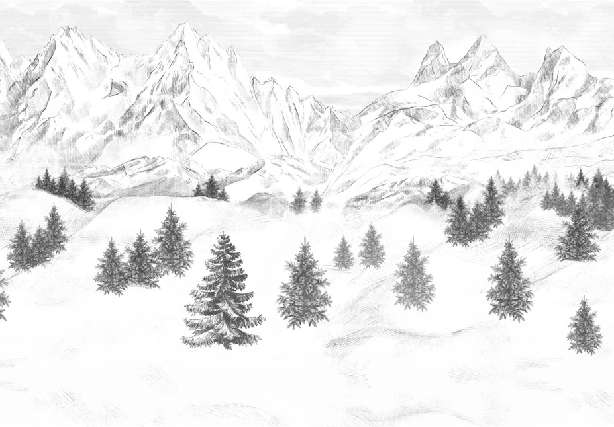Carta da parati Aiguilles d'Arves
