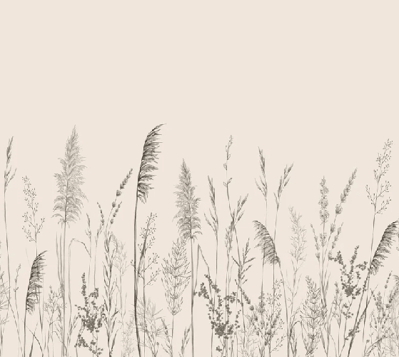 Papier peint panoramique prairie sauvage - Muralconcept