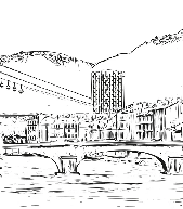 Papier peint téléphérique Grenoble Belledonne, XXL, tendance