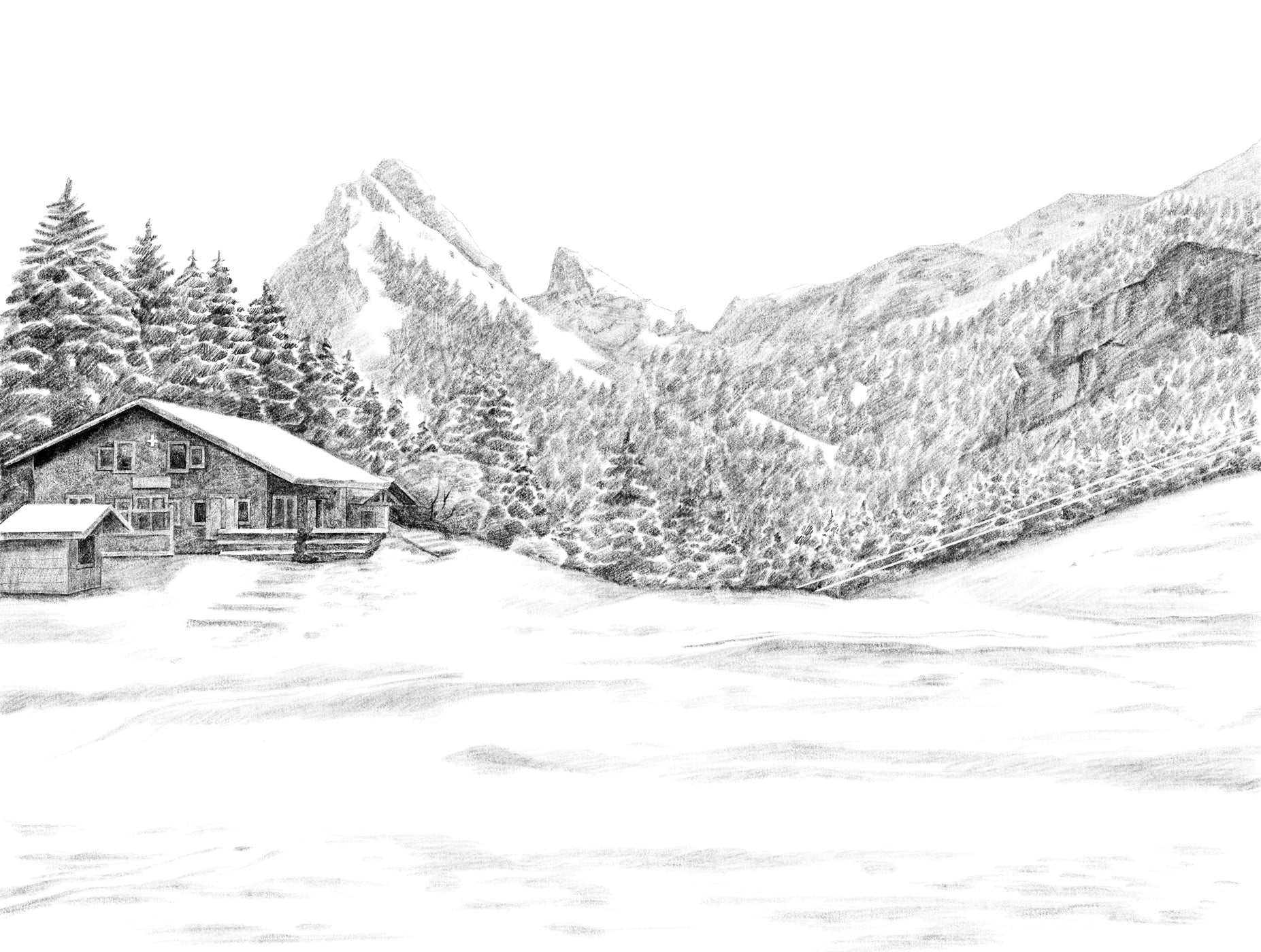 Carta da parati montagna Svizzera - Dent d'Oche