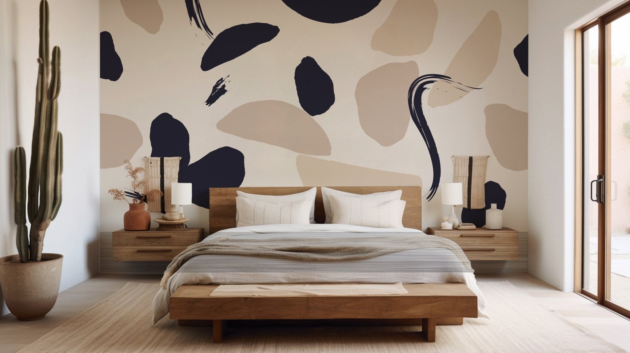 Papier peint panoramique éclat de terre, mural concept, tendance